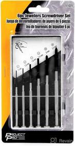img 1 attached to 🔧 Enhance Precision: Performance Tool 1101 Jewelers Screwdriver Set, 6 Piece