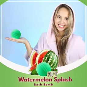 img 1 attached to 🍉 Surprise Watermelon Bath Bombs - Guaranteed Delightful Experience