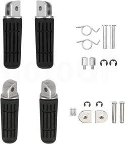 img 4 attached to MotoGP Motorcycle Footpegs Footrest Fits For Yamaha Fazer 700 TDM 900 XJ 900 BT 1100 FZ1