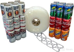 img 3 attached to 🍺 Universal Fit 6-Pack Rings, 1000 Count Roll - Compatible with All 12oz Beer and Soda Cans - Fast Same-Day Shipping