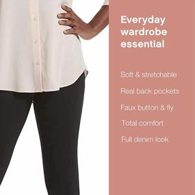 img 2 attached to Women'S Classic Jeggings With Back Pockets For Comfortable And Stylish Everyday Wear