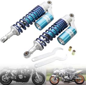 img 2 attached to Newsmarts 2Pcs Adjustable 320Mm Motorcycle Air Shock Absorbers Universal Fit For Honda Suzuki Yamaha Kawasaki ATV Go Kart Quad Dirt Sport Bikes