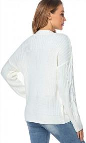img 1 attached to Fuinloth Women'S Cardigan Sweater, Oversized Chunky Knit Button Closure With Pockets