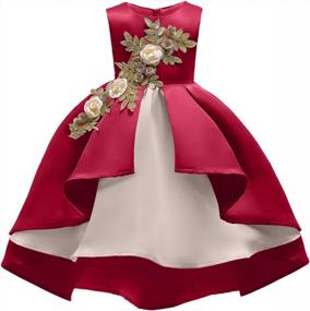 img 4 attached to 🌸 Stunning NSSMWTTC Flower Girls Wedding Pageant Dress for Elegant Formal Parties (2-9Y)
