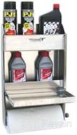 pit posse 458 jr aluminum cabinet storage workstation - made in usa - ideal for shop, garage, enclosed race car trailers - silver accessory logo