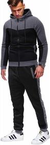 img 3 attached to Tracksuit Camouflage Sweatshirt Sweatpants Sweatsuit Men's Clothing in Active