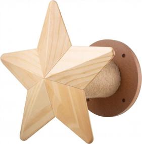 img 4 attached to Solid Wood Cat Tree - MYZOO Twinkle Star: Modern Furniture Design & Kitten Scratcher!