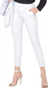 img 4 attached to Effortlessly Chic: Marycrafts Women'S Pull On Stretch Yoga Dress Business Work Pants