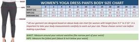 img 3 attached to Легко, но стильно: женские брюки для бизнеса и работы Marycrafts со вшитым растяжением для йоги