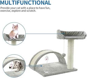 img 2 attached to 🐱 ScratchMe Cat Tree: Ultimate Multi-Level Cat Tower House with Scratching Posts, Hammock & Condo for Small to Medium Cats