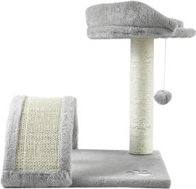 img 3 attached to 🐱 ScratchMe Cat Tree: Ultimate Multi-Level Cat Tower House with Scratching Posts, Hammock & Condo for Small to Medium Cats