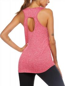 img 4 attached to Women'S ADOME Workout Top: Open Back Yoga Tops For Running & Activewear!