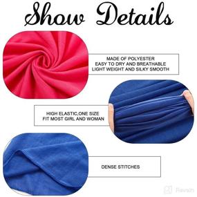 img 3 attached to 🧣 African Turban Scarves for Hair Care: Stretch Pieces