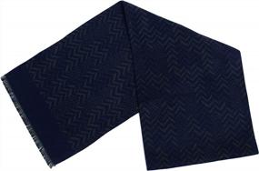 img 4 attached to Men'S & Women'S JIMIARTECH Long Soft Woven Scarf For Winter Spring - Large Selection Of Unique Designs