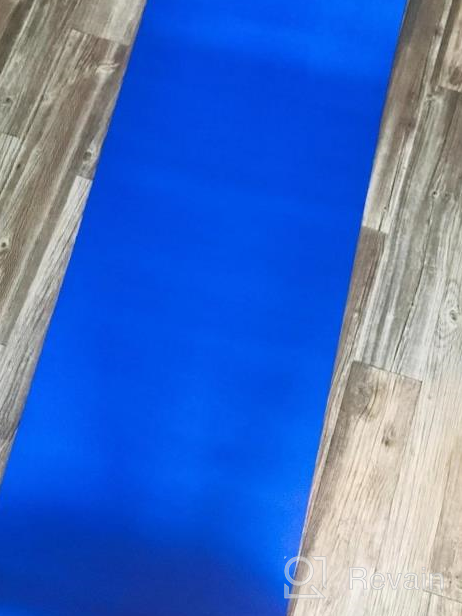 img 1 attached to Non Slip Yoga Mat For Men & Women 1/3 Inch Thick Exercise Mat With Carrying Strap - Perfect For Home Gym Pilates & Yoga Workouts. review by Jayson Sharma