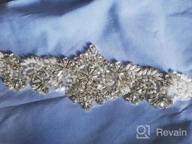 img 1 attached to 1 Yard Long Silver Rhinestone And Pearl Applique For Wedding Dress, Sash, Bridal Attire, Crystal Beaded Trim, Wedding Rhinestone And Pearl Decoration review by Brian Carrizales