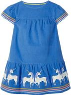 adorable beilei creations cartoon dresses for girls: stylish and comfy clothing logo