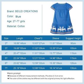 img 1 attached to Adorable BEILEI CREATIONS Cartoon Dresses for Girls: Stylish and Comfy Clothing