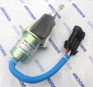 cummins fuel shut down solenoid parts 12v stop solenoid with iron bracket - sa-4981-12 - 3 month warranty logo