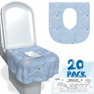 toilet seat covers disposable 20 pack large individually wrapped toilet bowl seat covers toddlers potty training full cover airman waterproof paper toilet liners easy to stick for travel kids adults logo