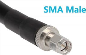 img 3 attached to GEMEK 50-футовый коаксиальный удлинительный кабель с низкими потерями (50 Ом), разъем SMA «папа» к разъему SMA «мама», коаксиальные кабели из чистой меди — удлинитель антенного провода для использования в сетях 3G/4G/5G/LTE/ADS-B/Ham/GPS/WiFi/RF Radio (Не для ТВ)
