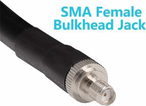 img 2 attached to GEMEK 50 Ft Low-Loss Coaxial Extension Cable (50 Ohm) SMA Male To SMA Female Connector, Pure Copper Coax Cables - Antenna Lead Extender For 3G/4G/5G/LTE/ADS-B/Ham/GPS/WiFi/RF Radio Use (Not For TV)