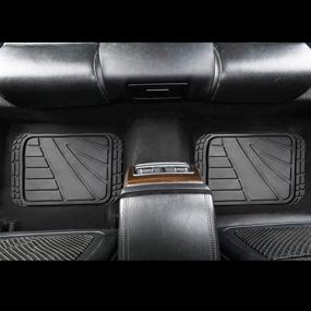 img 1 attached to 🚗 CAR-GRAND Universal Fit Heavy Duty All Weather Waterproof Rubber Car Floor Mats: Front & Rear 4-Piece Set - Protect Your Car's Floors with Confidence!