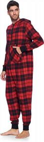 img 2 attached to 👕 Flannel Hooded Jumpsuit by Ashford Brooks