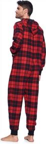 img 1 attached to 👕 Flannel Hooded Jumpsuit by Ashford Brooks