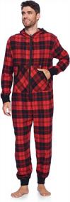 img 4 attached to 👕 Flannel Hooded Jumpsuit by Ashford Brooks