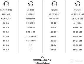 img 3 attached to 🌙 Moon and Back Footless Pajamas for Babies by Hanna Andersson
