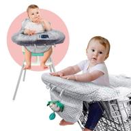 👶 ashtonbee 2-in-1 baby cart and high chair cover: portable, easy-to-wash, doubles as toddler bag logo