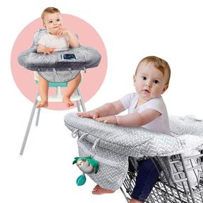 img 4 attached to 👶 Ashtonbee 2-in-1 Baby Cart and High Chair Cover: Portable, Easy-to-Wash, Doubles as Toddler Bag
