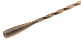 img 1 attached to Stir Up Perfection With The Barfly Teardrop Bar Spoon In Antique Copper - 15 3/4 Inches (40 Cm)