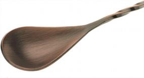 img 2 attached to Stir Up Perfection With The Barfly Teardrop Bar Spoon In Antique Copper - 15 3/4 Inches (40 Cm)