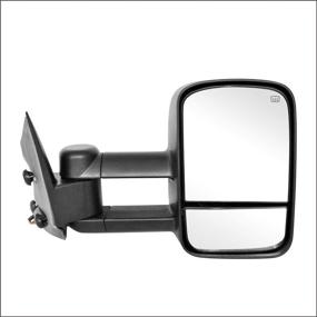 img 3 attached to 🔌 Power Heated Towing Mirrors Replacement for 1999-2002 SILVERADO SIERRA, W/O Signal, Black (Pair Set) by Perfit Zone