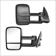 🔌 power heated towing mirrors replacement for 1999-2002 silverado sierra, w/o signal, black (pair set) by perfit zone logo