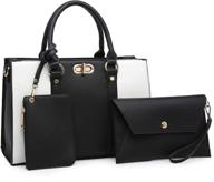 👜 dasein satchel handbags with matching wallets - women's handle satchels logo