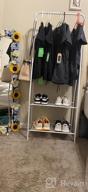 img 1 attached to White Metal Clothing Rack With Shelves And Hooks - YOUDENOVA Garment Organizer review by Yuri Rochelin