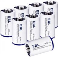 power your devices with ebl cr2 lithium battery - 8 pack for efficient performance logo