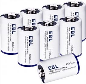 img 4 attached to Power Your Devices With EBL CR2 Lithium Battery - 8 Pack For Efficient Performance