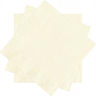 cusinium 250-pack creme ivory 2-слойные бумажные коктейльные салфетки - одноразовые и привлекательный дизайн с идеальным размером 10 "x 10" (в развернутом виде) логотип