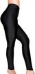 shine bright in romastory women's stretched sports leggings - mid-waist elastic tights logo