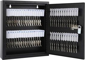 img 4 attached to KYODOLED 60 Key Locking Key Cabinet With Combination Code, Wall Mount Key Management System, Key Labels, Key Tags, And Hooks - Ideal For Key Storage And Organization (Black)