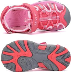 img 3 attached to DADAWEN Outdoor Closed Toe Sandals Toddler Boys' Shoes ~ Outdoor