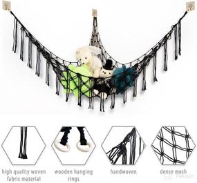 img 2 attached to Maximize Space and Organization with the Stuffed Animal Net Hammock – Store and Display Plush Toys in Style!