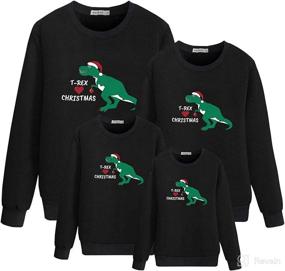 img 4 attached to Christmas Matching Sweatshirt Pullover Chrismas Apparel & Accessories Baby Boys