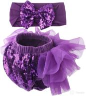 slowera cotton sequins bloomers headband apparel & accessories baby girls good in clothing логотип