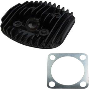 img 4 attached to CDHpower High Performance Black Cylinder Head 80Cc/66Cc & Gasket Combo - 2 Stroke Gas Motorized Bicycle