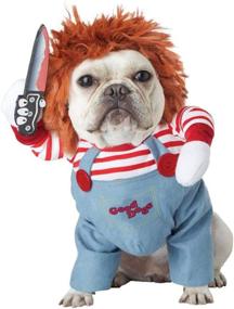 img 4 attached to 🐶 Pet Deadly Doll Dog Costume: A Funny and Special Cosplay Costume for Medium and Large Dogs on Christmas and Halloween Parties